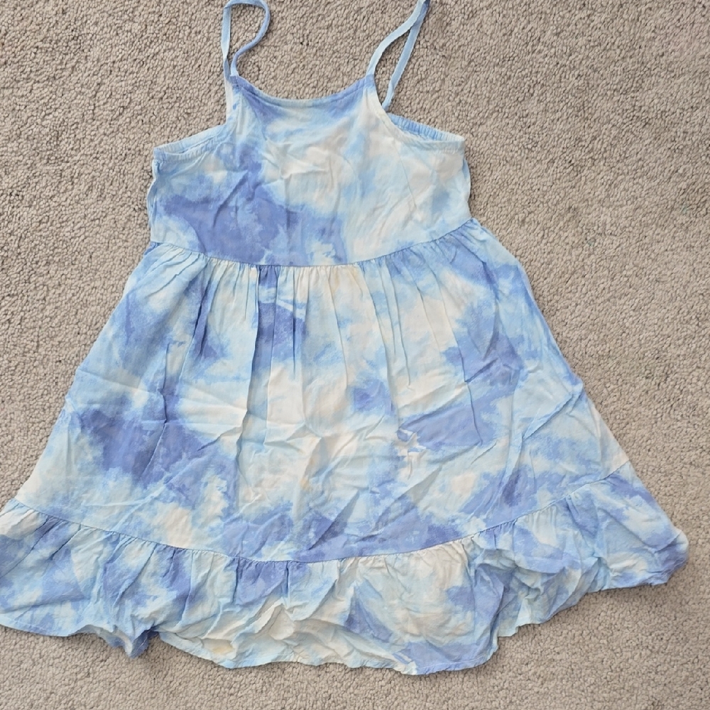 Old Navy Light Blue and White Dress